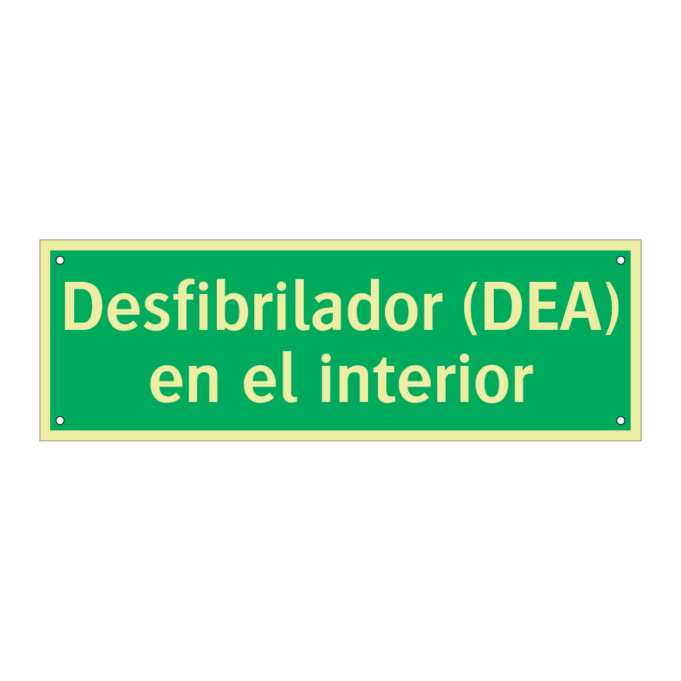 Desfibrilador (DEA) en el interior