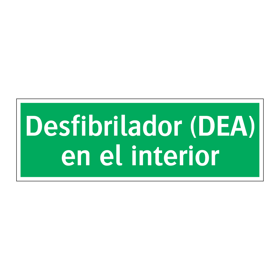 Desfibrilador (DEA) en el interior