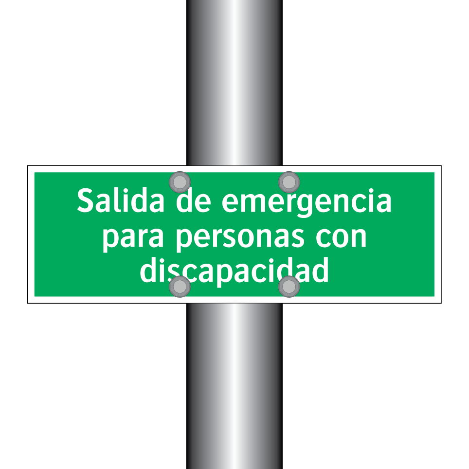 Salida de emergencia para personas con discapacidad
