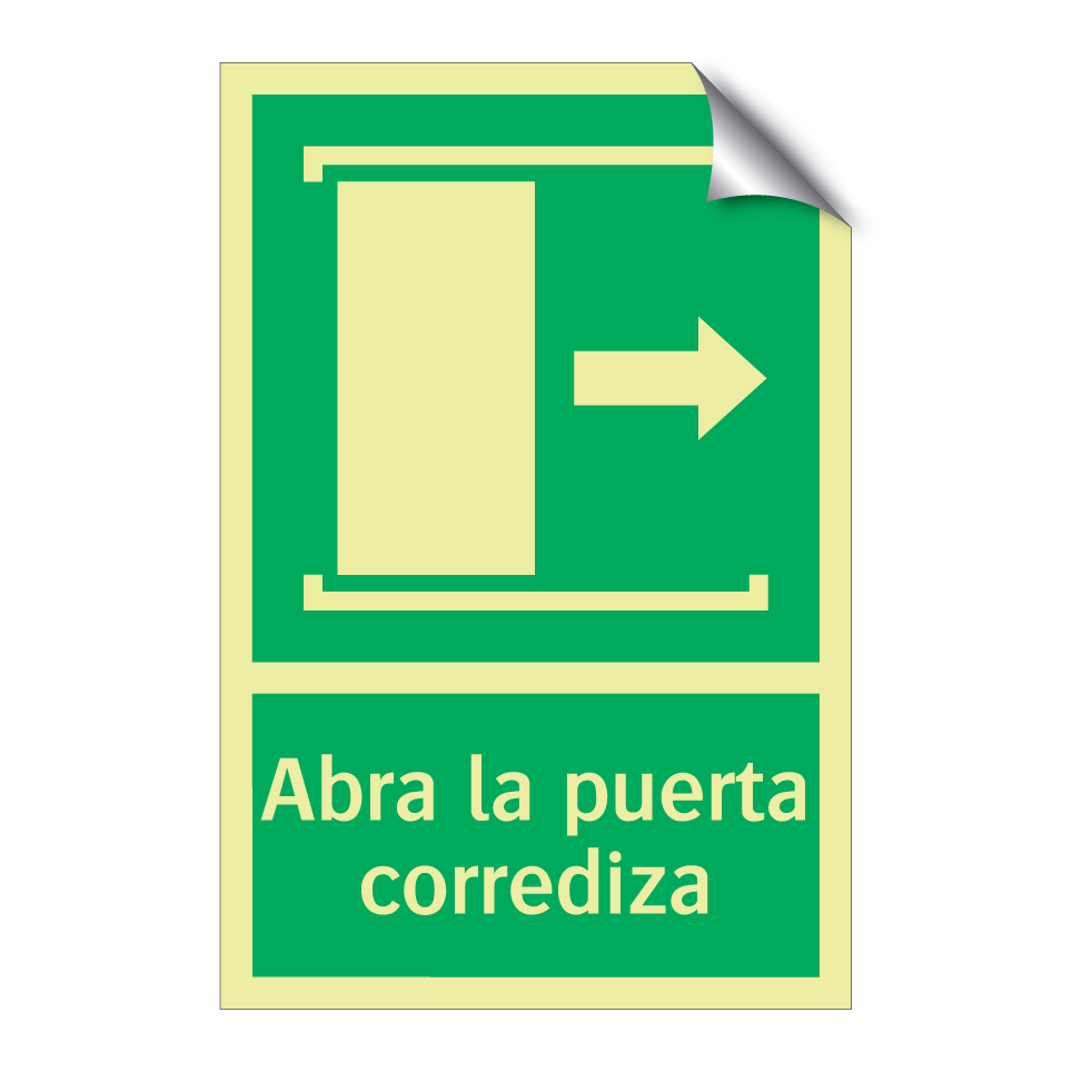 Abra la puerta corrediza