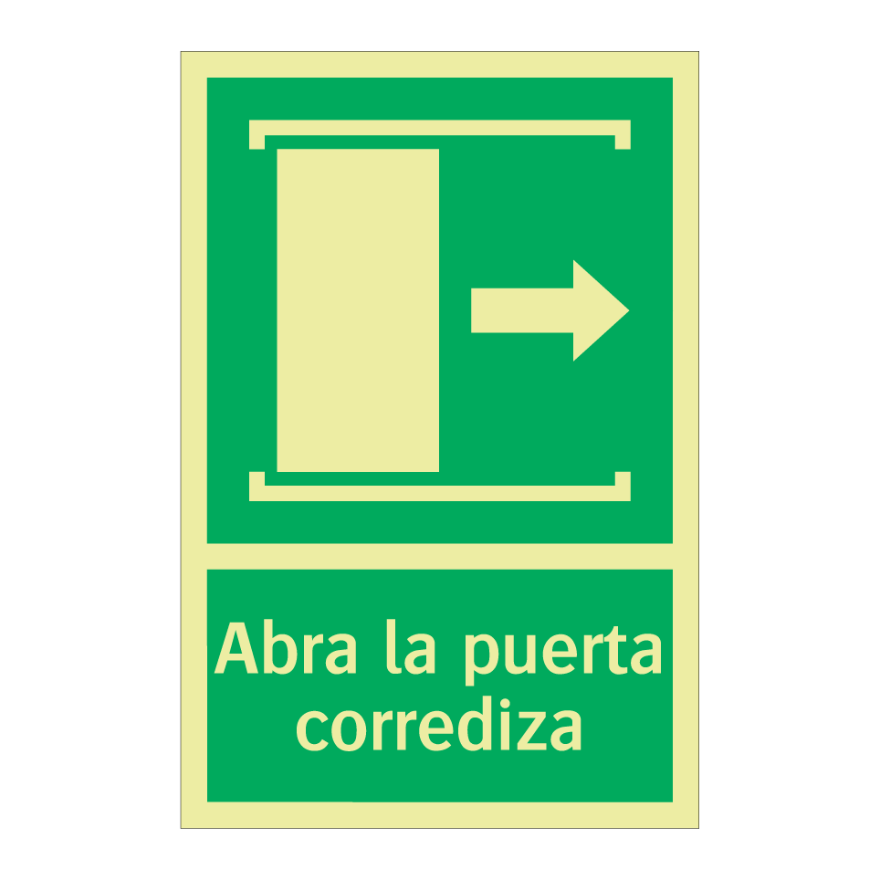 Abra la puerta corrediza