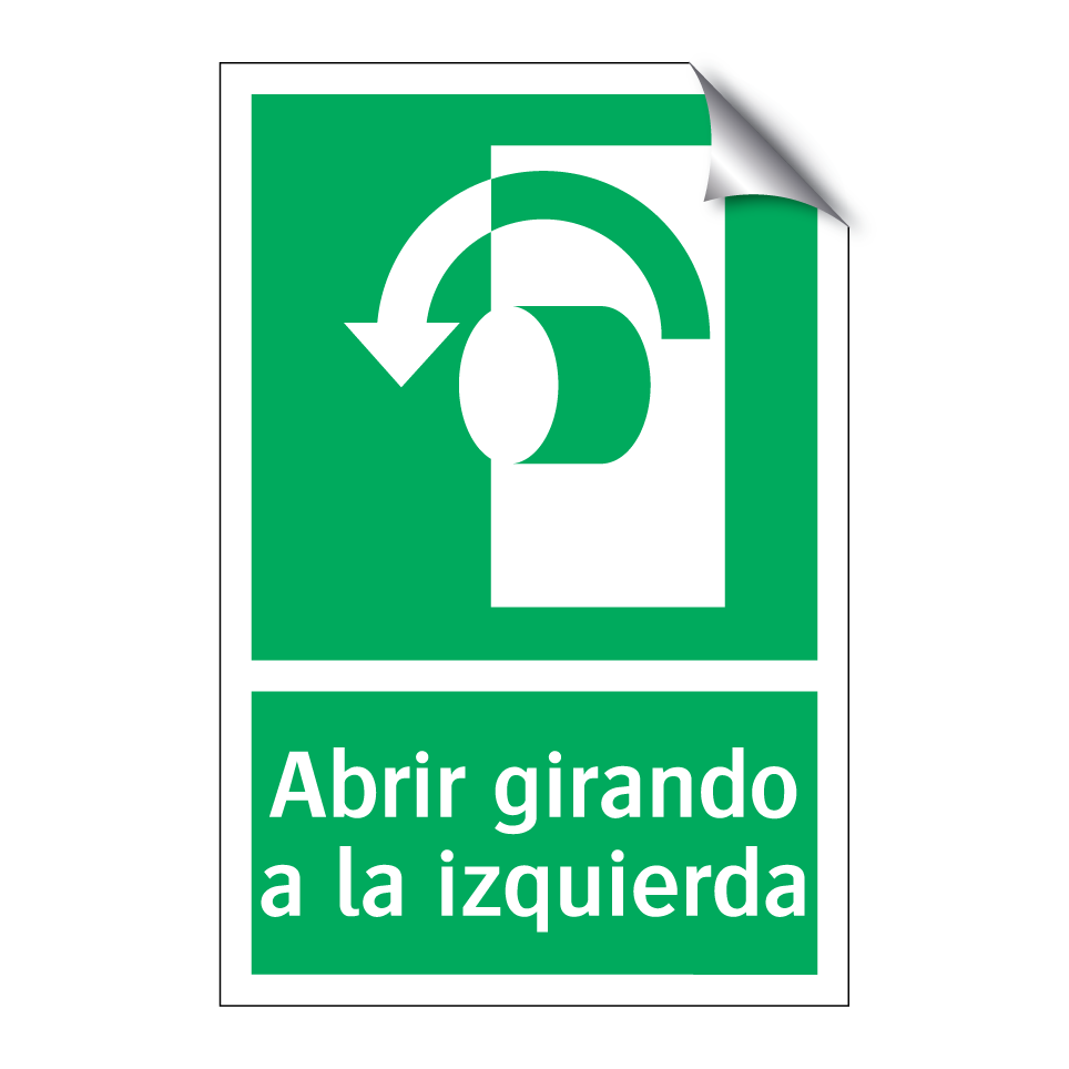 Abrir girando a la izquierda