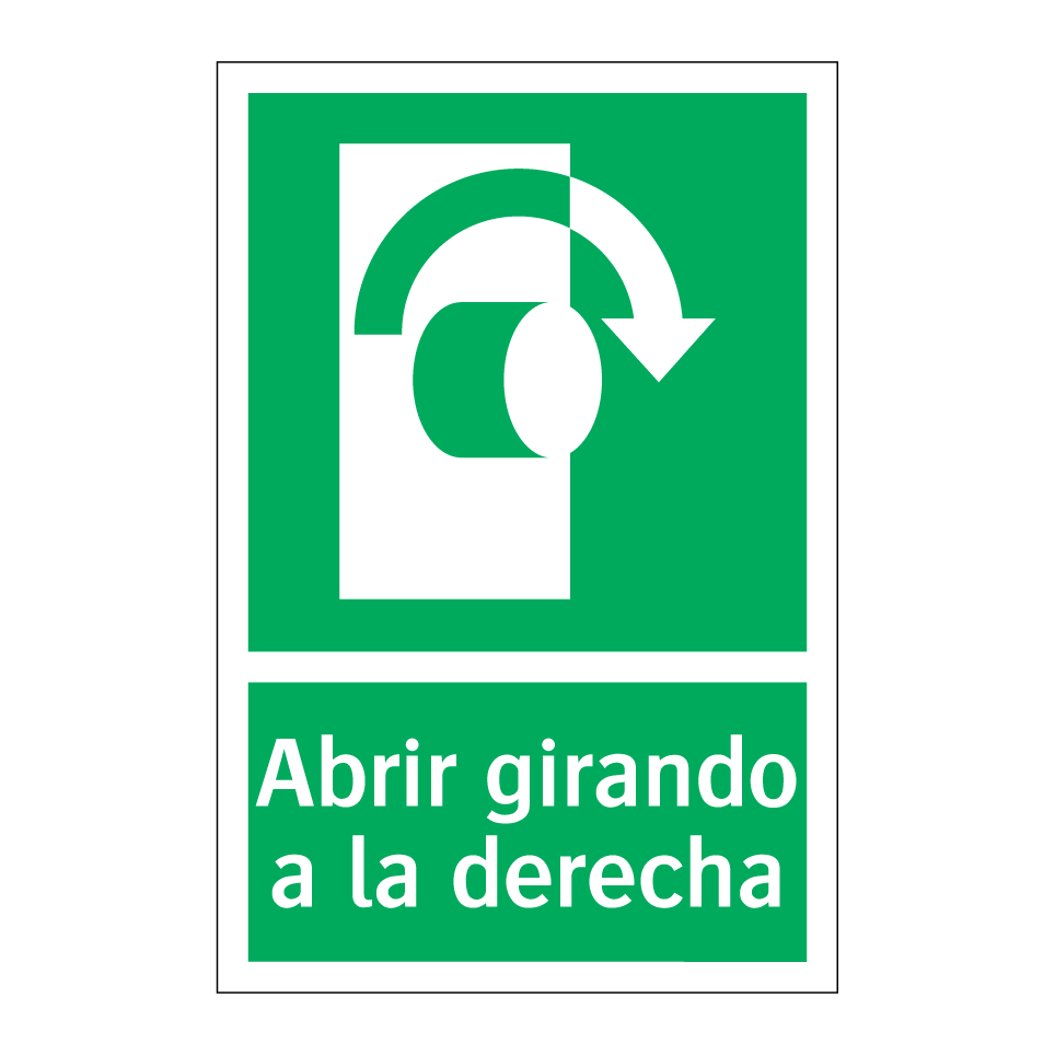 Abrir girando a la derecha
