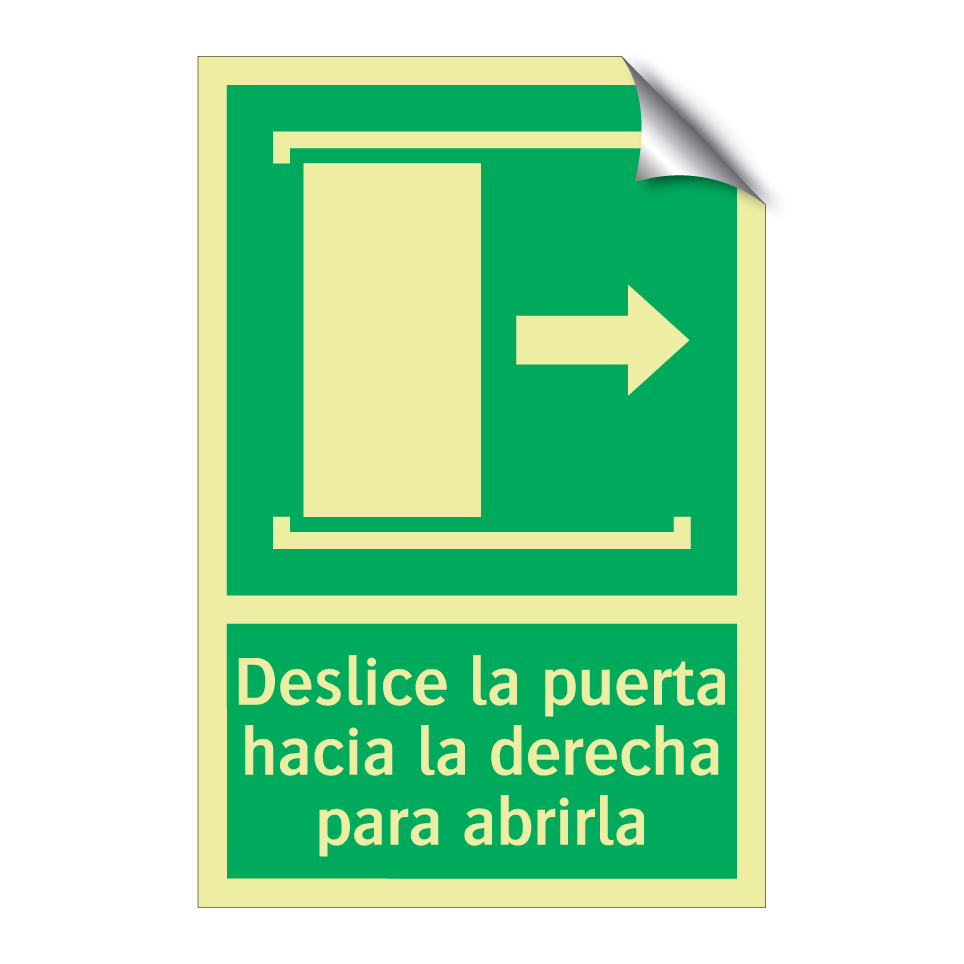 Deslice la puerta hacia la derecha para abrirla