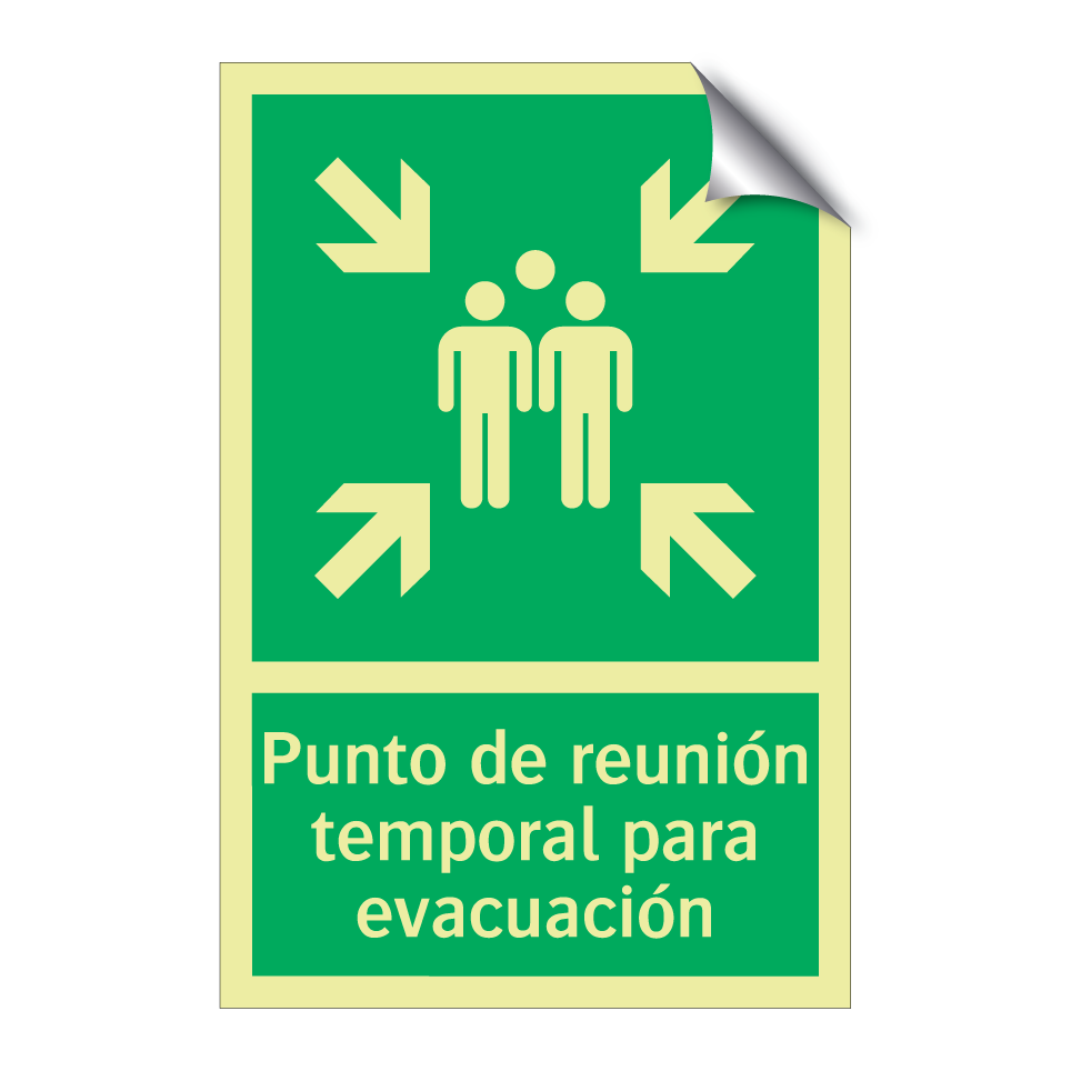 Punto de reunión temporal para evacuación