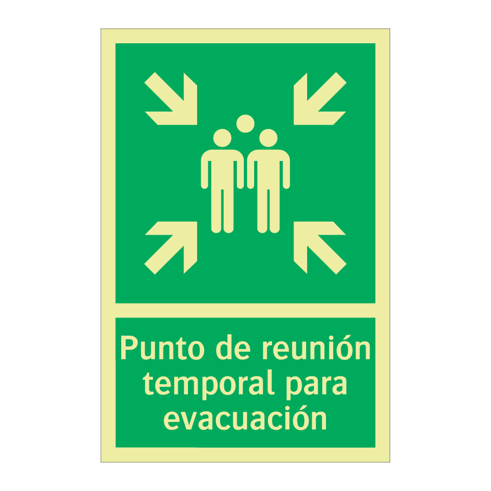 Punto de reunión temporal para evacuación