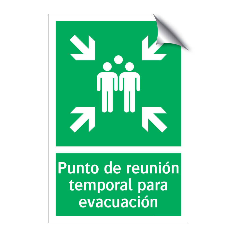 Punto de reunión temporal para evacuación