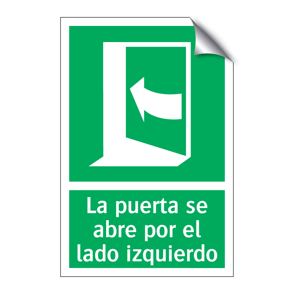 La puerta se abre por el lado izquierdo