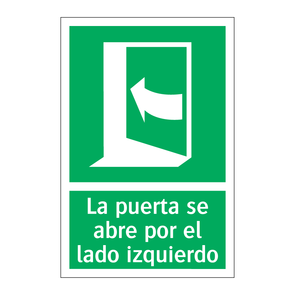 La puerta se abre por el lado izquierdo