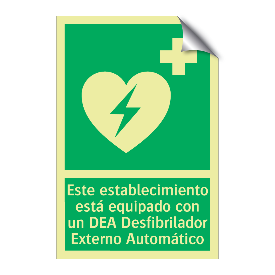 Este establecimiento está equipado con un DEA Desfibrilador Externo Automático