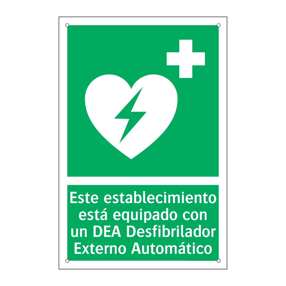 Este establecimiento está equipado con un DEA Desfibrilador Externo Automático