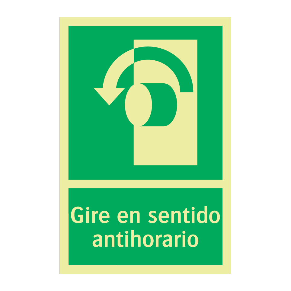 Gire en sentido antihorario
