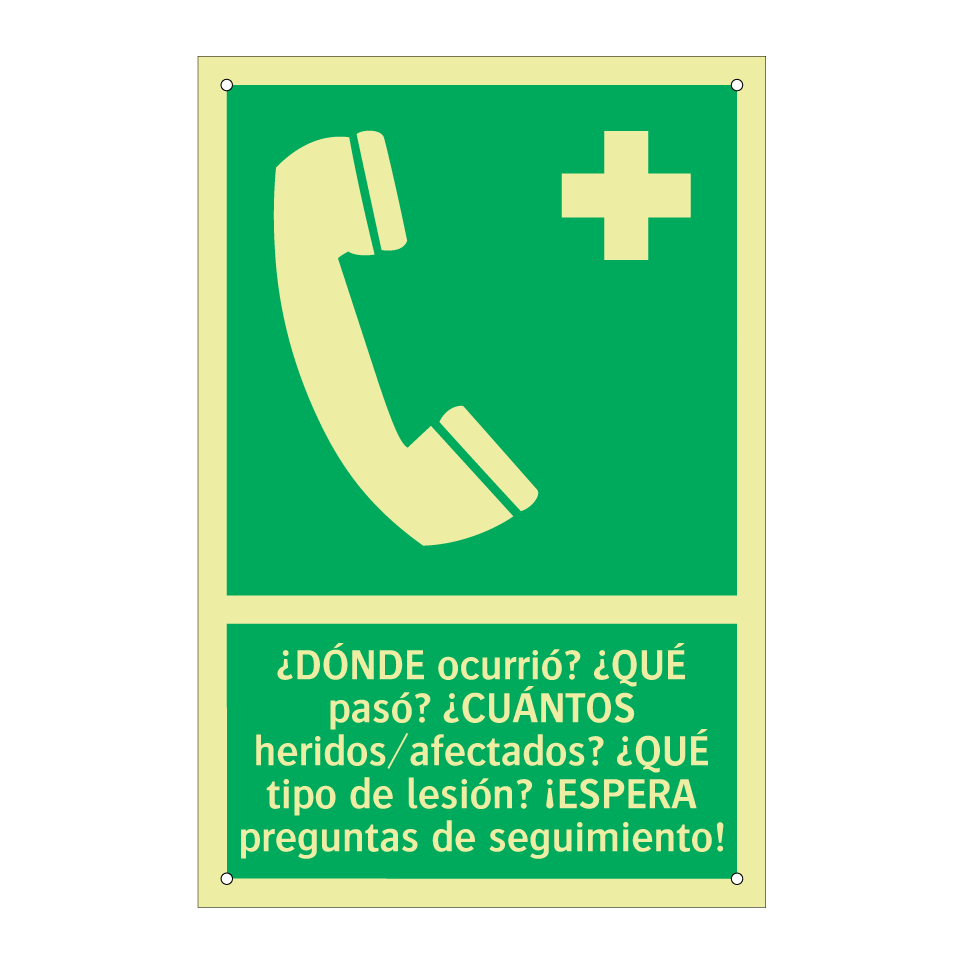 ¿DÓNDE ocurrió? ¿QUÉ pasó? ¿CUÁNTOS heridos/afectados? ¿QUÉ tipo de lesión? ¡ESPERA preguntas de seguimiento!