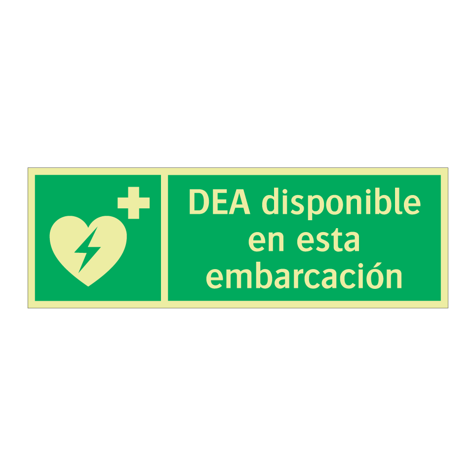 DEA disponible en esta embarcación