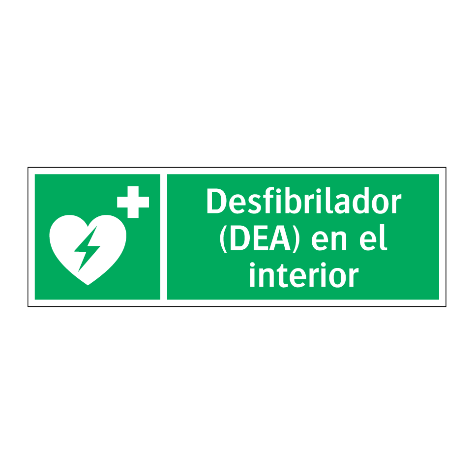 Desfibrilador (DEA) en el interior