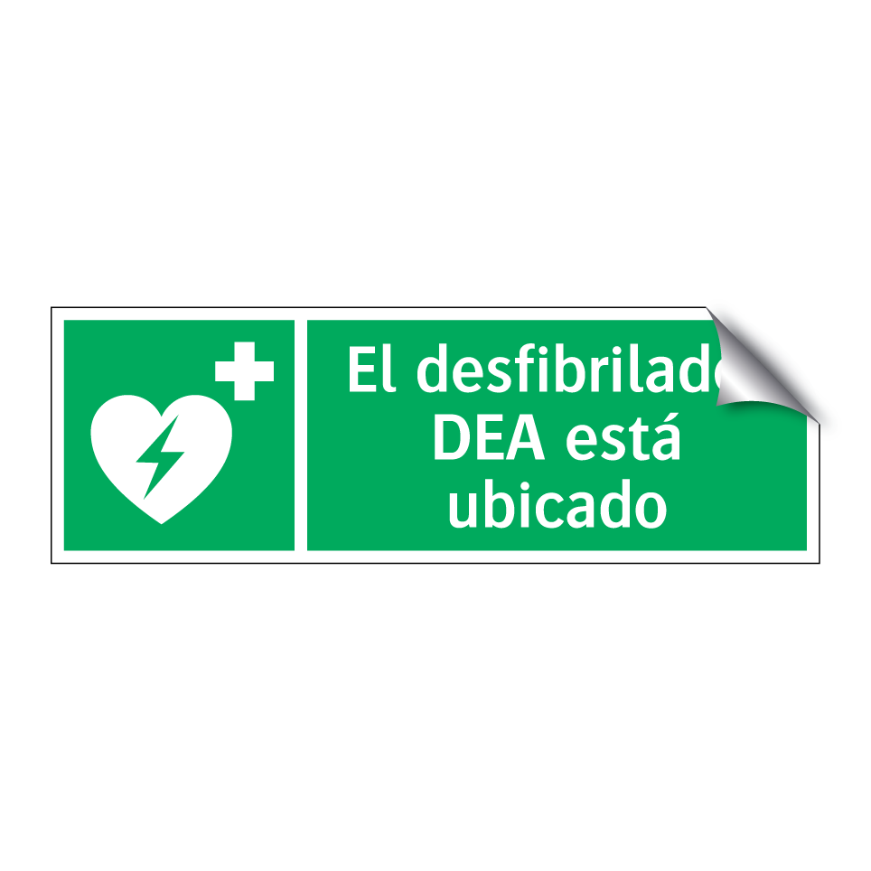 El desfibrilador DEA está ubicado
