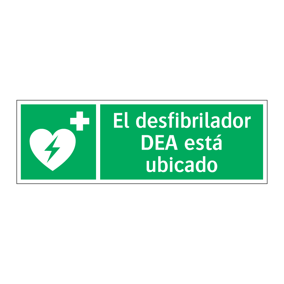 El desfibrilador DEA está ubicado
