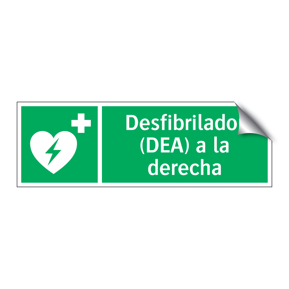 Desfibrilador (DEA) a la derecha