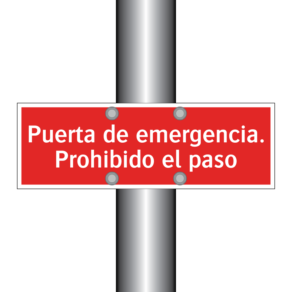 Puerta de emergencia. Prohibido el paso