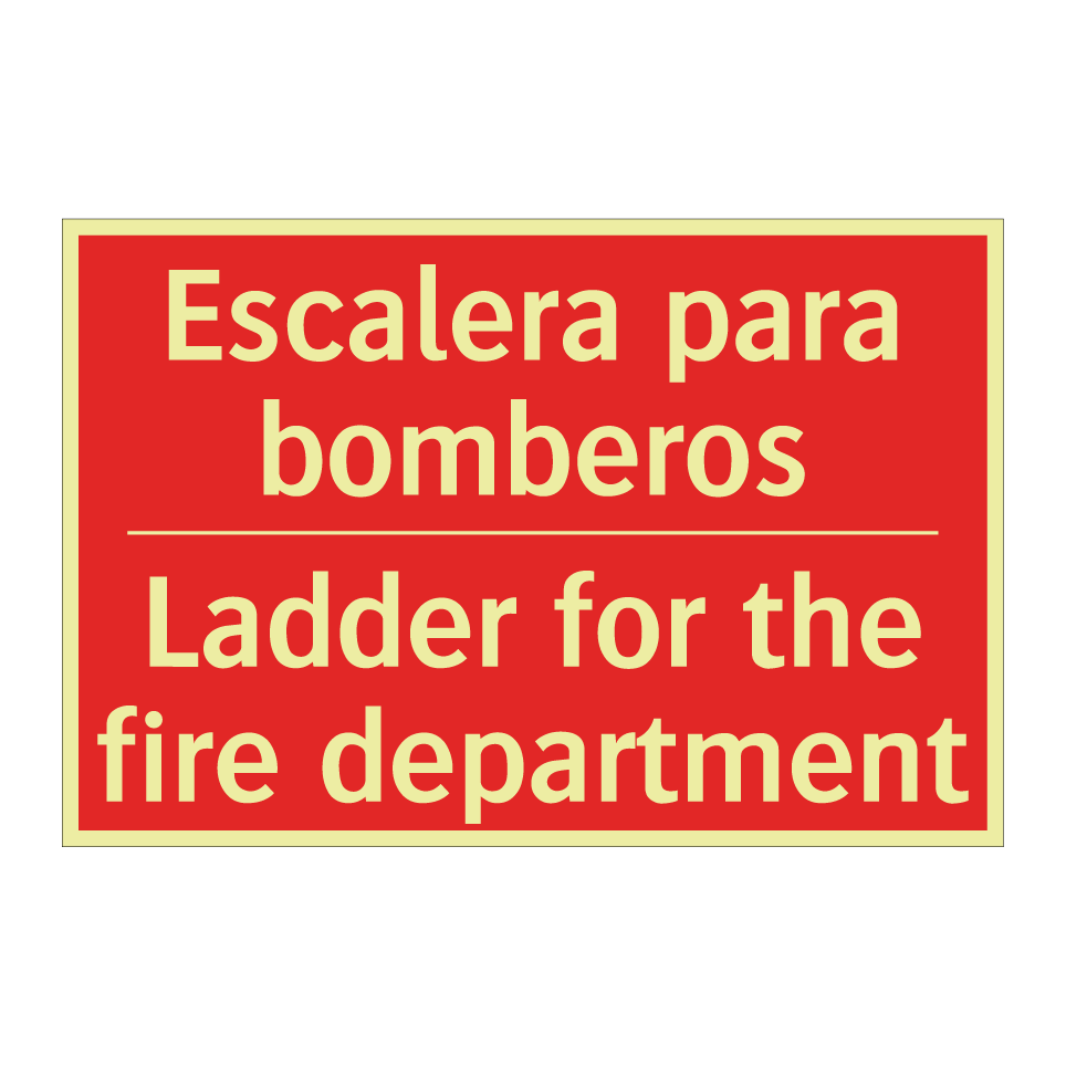 Escalera para bomberos - Ladder for the fire department