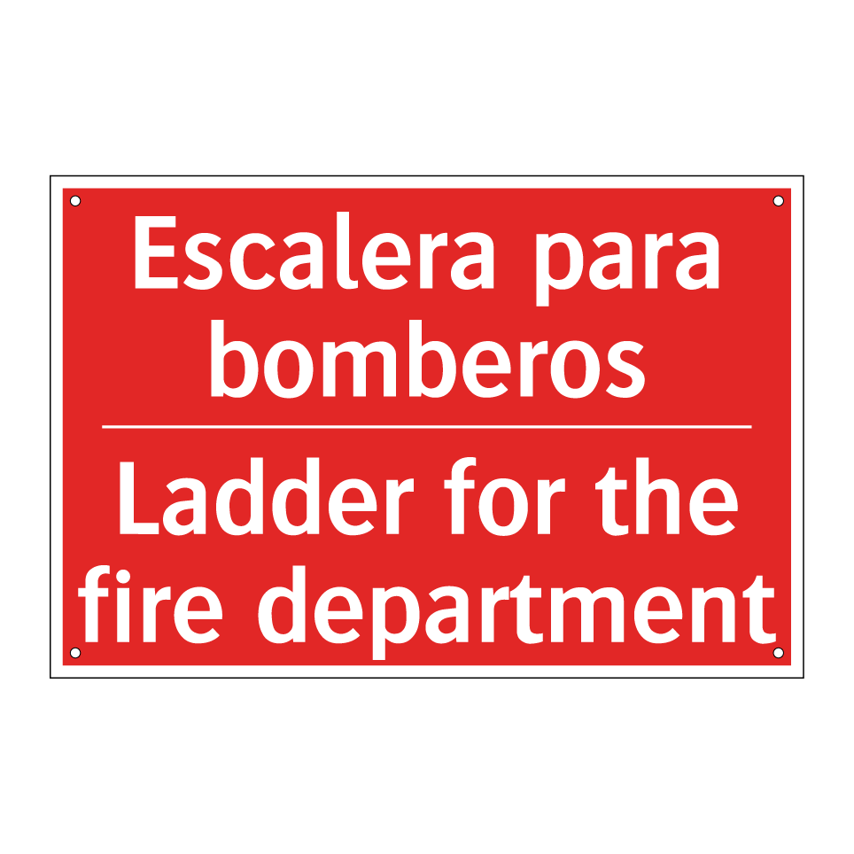 Escalera para bomberos - Ladder for the fire department