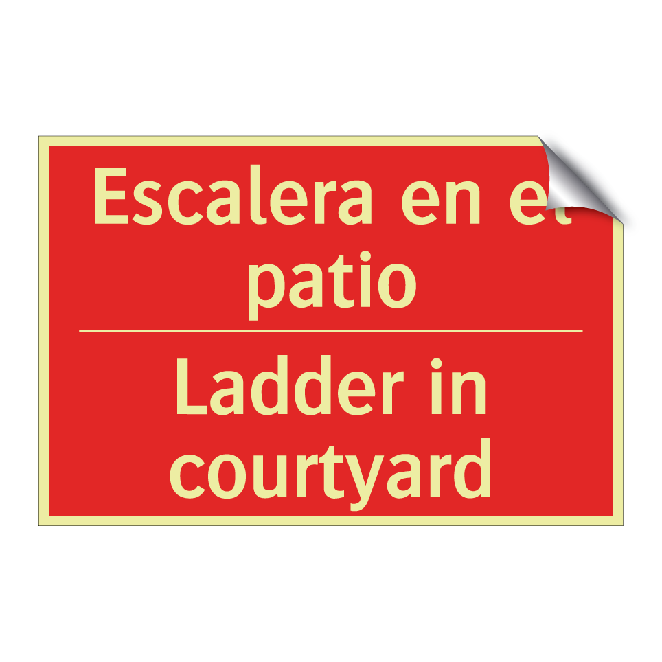 Escalera en el patio - Ladder in courtyard