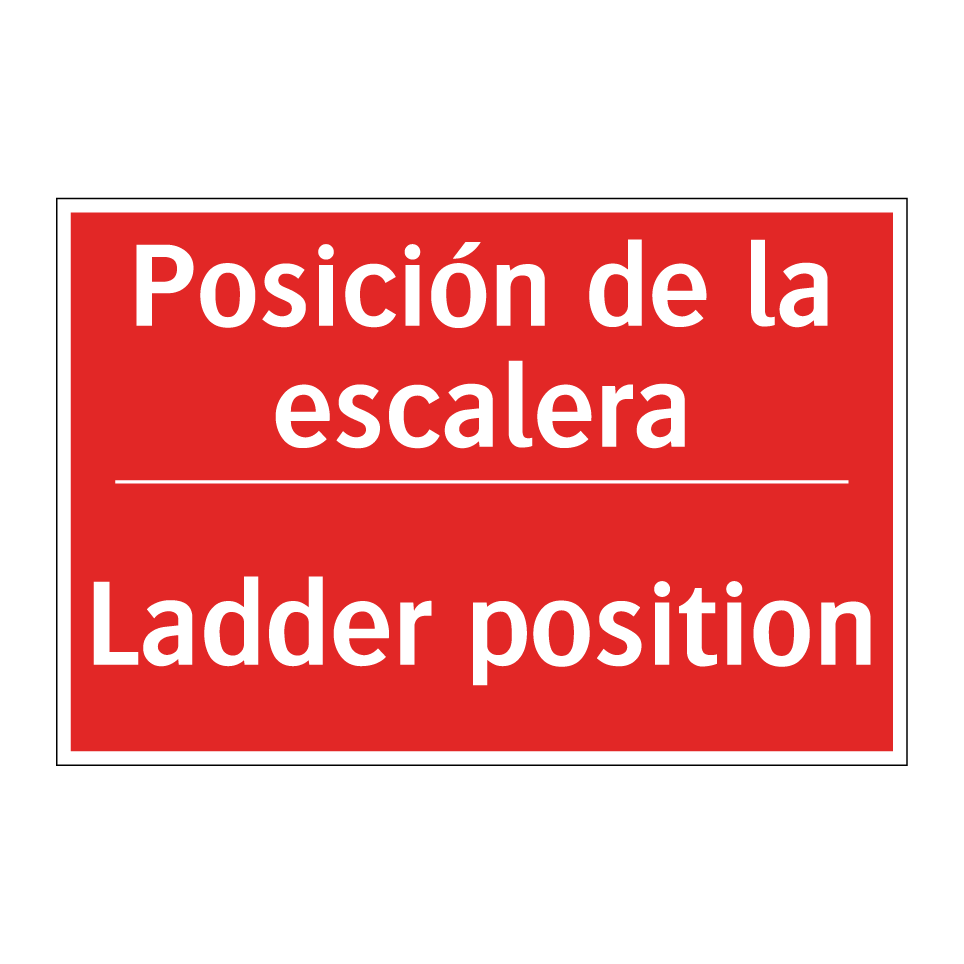 Posición de la escalera - Ladder position