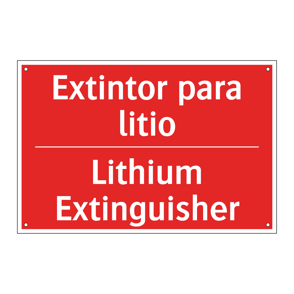 Extintor para litio - Lithium Extinguisher