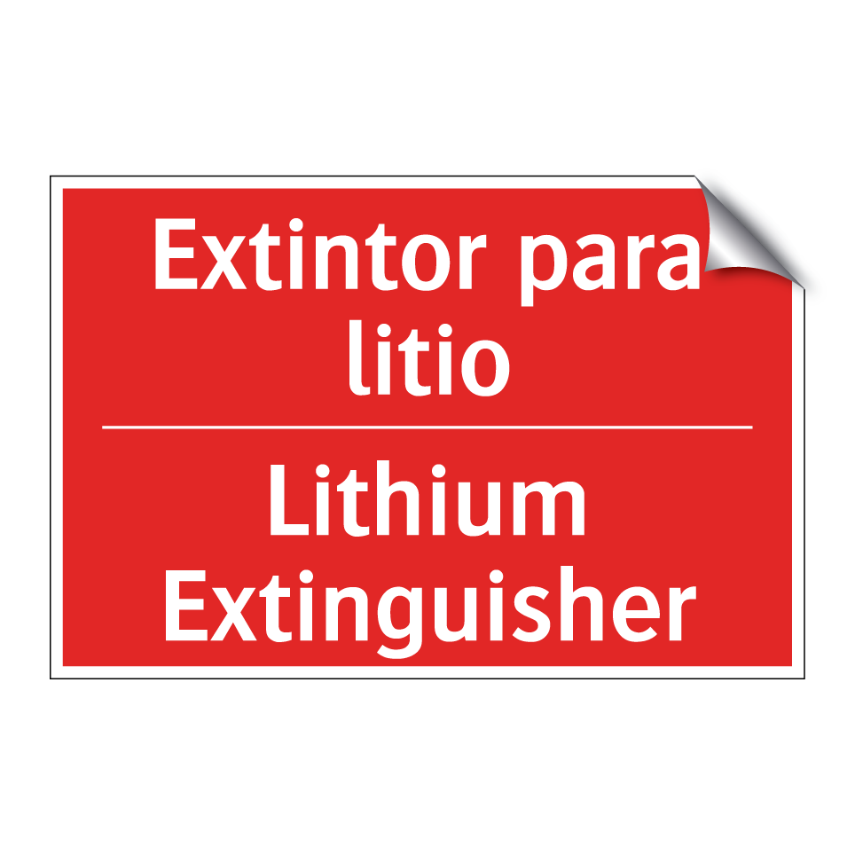 Extintor para litio - Lithium Extinguisher