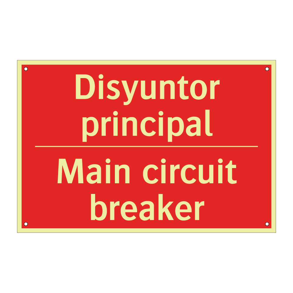 Disyuntor principal - Main circuit breaker