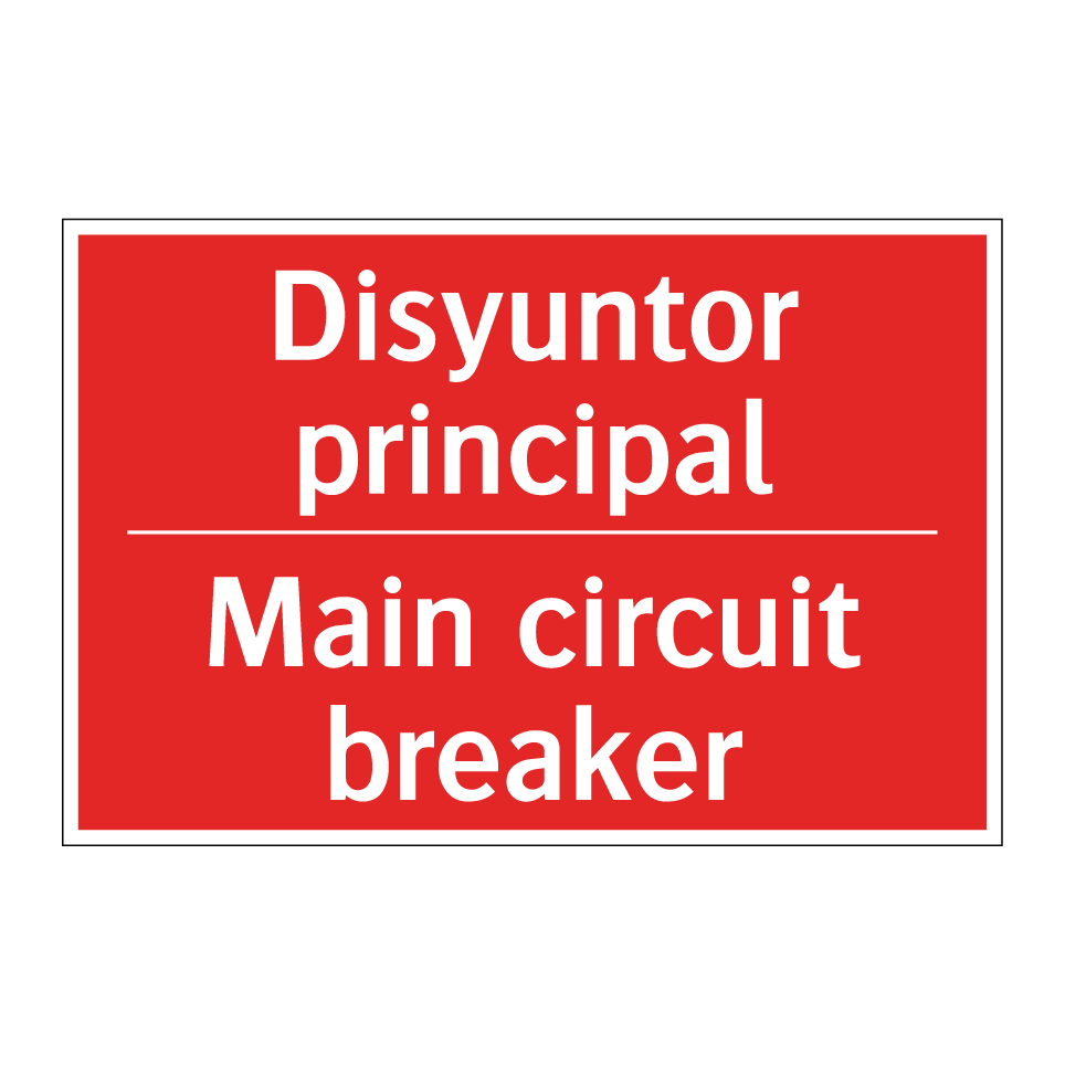Disyuntor principal - Main circuit breaker