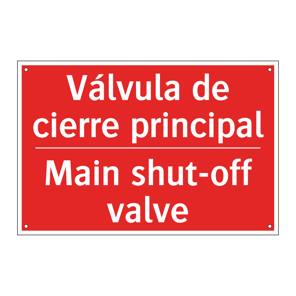 Válvula de cierre principal - Main shut-off valve