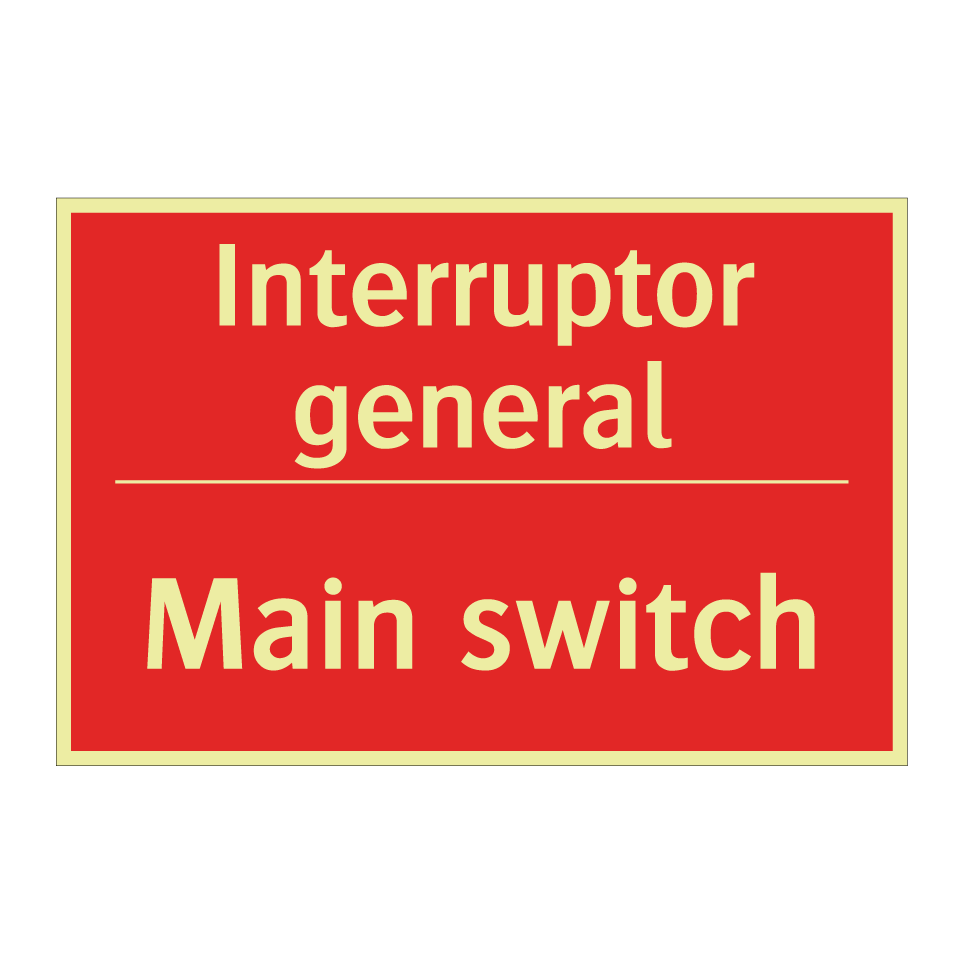 Interruptor general - Main switch