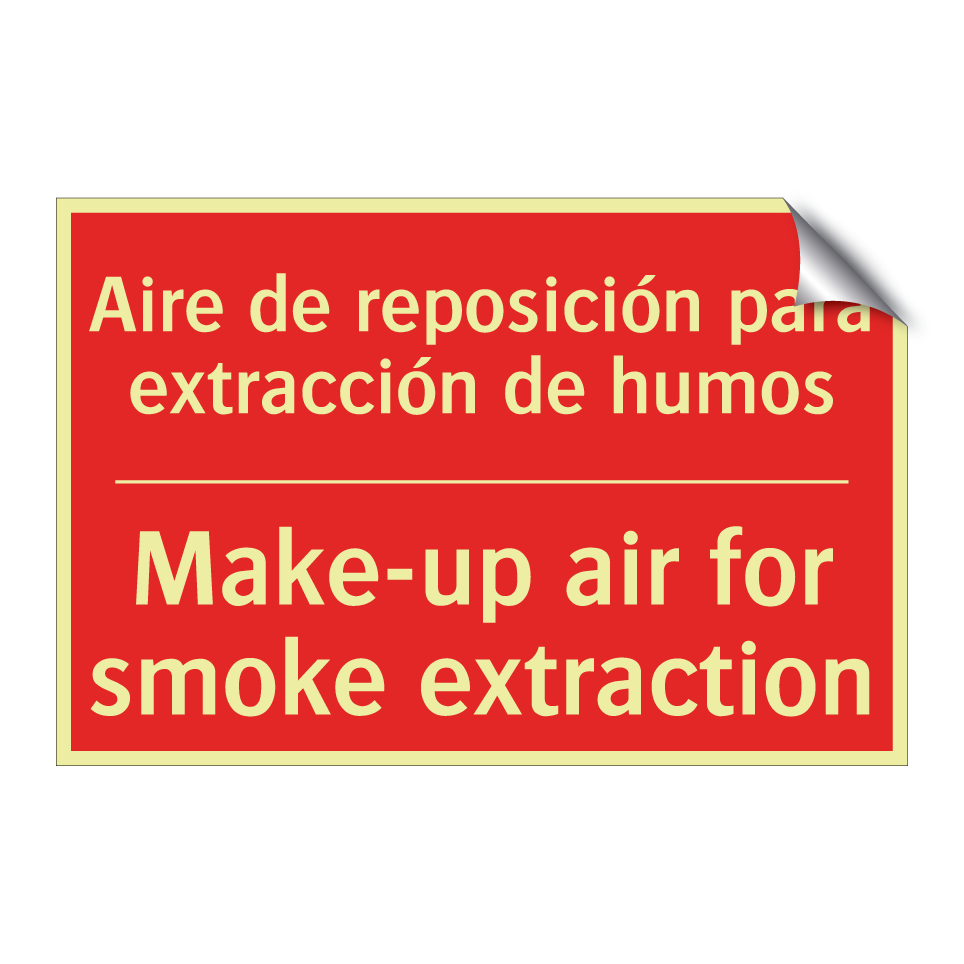 Aire de reposición para /.../ - Make-up air for smoke /.../