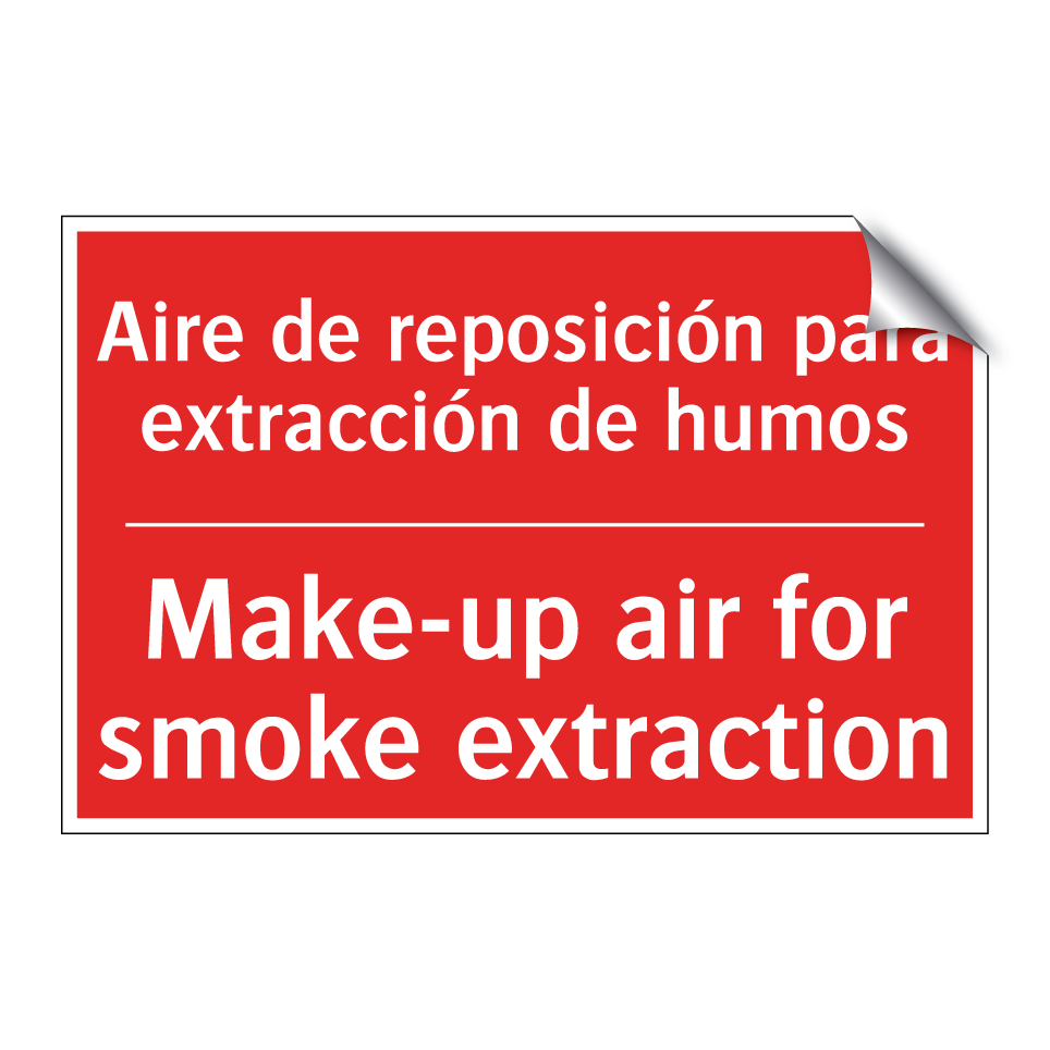 Aire de reposición para /.../ - Make-up air for smoke /.../