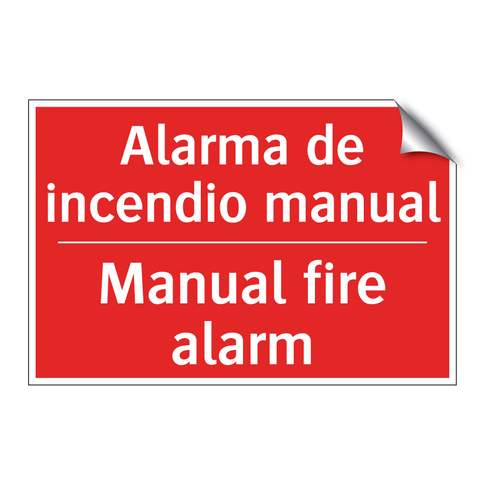 Alarma de incendio manual - Manual fire alarm