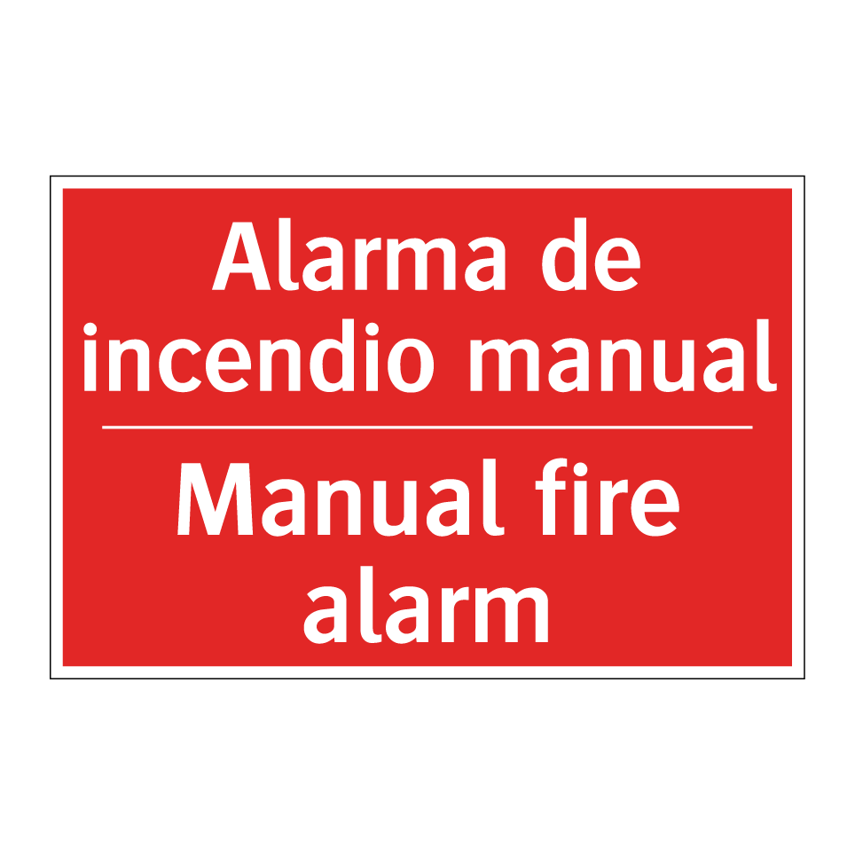 Alarma de incendio manual - Manual fire alarm