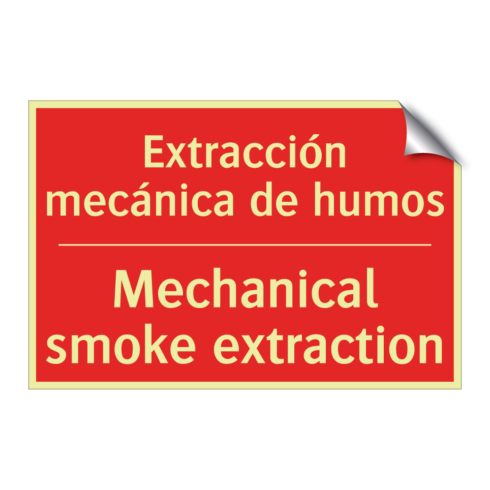 Extracción mecánica de humos - Mechanical smoke extraction