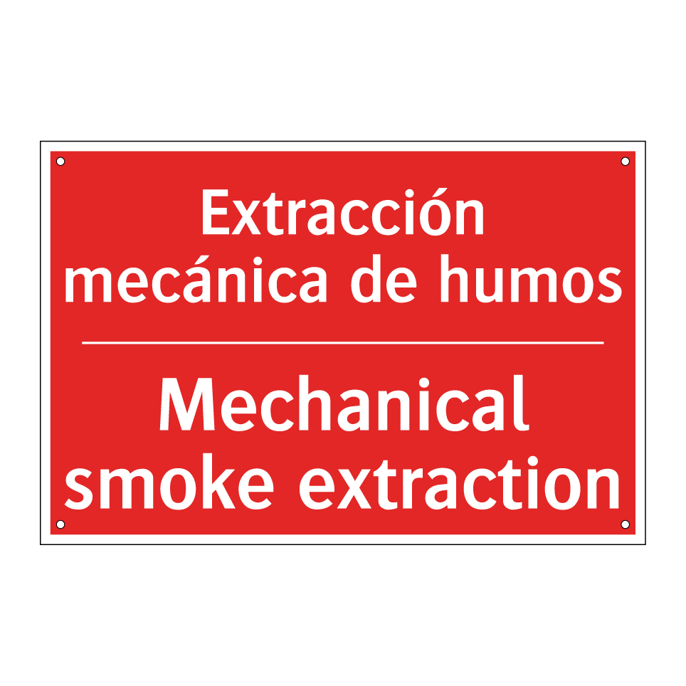Extracción mecánica de humos - Mechanical smoke extraction