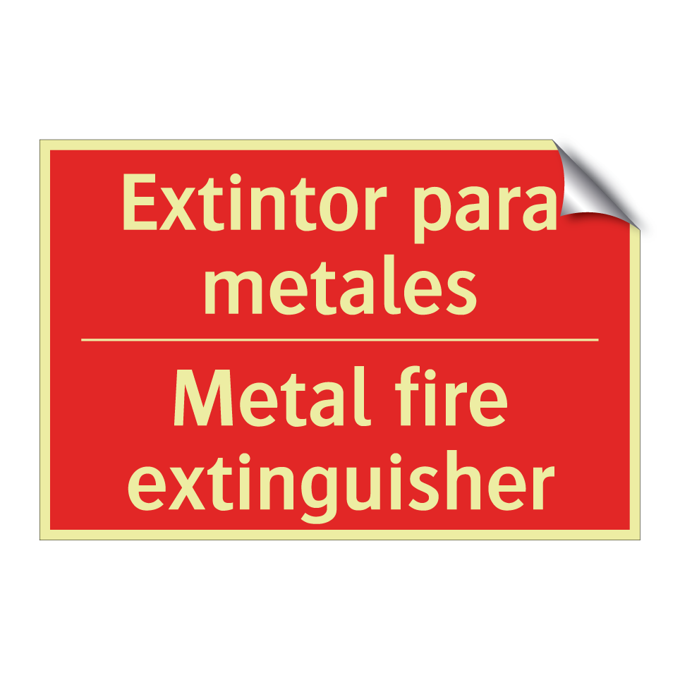 Extintor para metales - Metal fire extinguisher