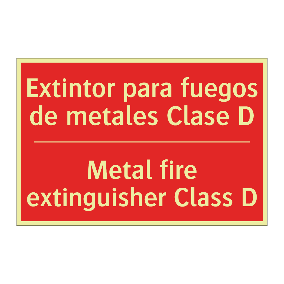 Extintor para fuegos de /.../ - Metal fire extinguisher Class /.../