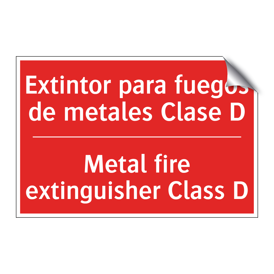 Extintor para fuegos de /.../ - Metal fire extinguisher Class /.../