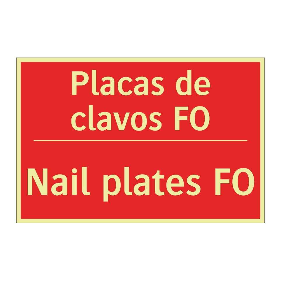 Placas de clavos FO - Nail plates FO