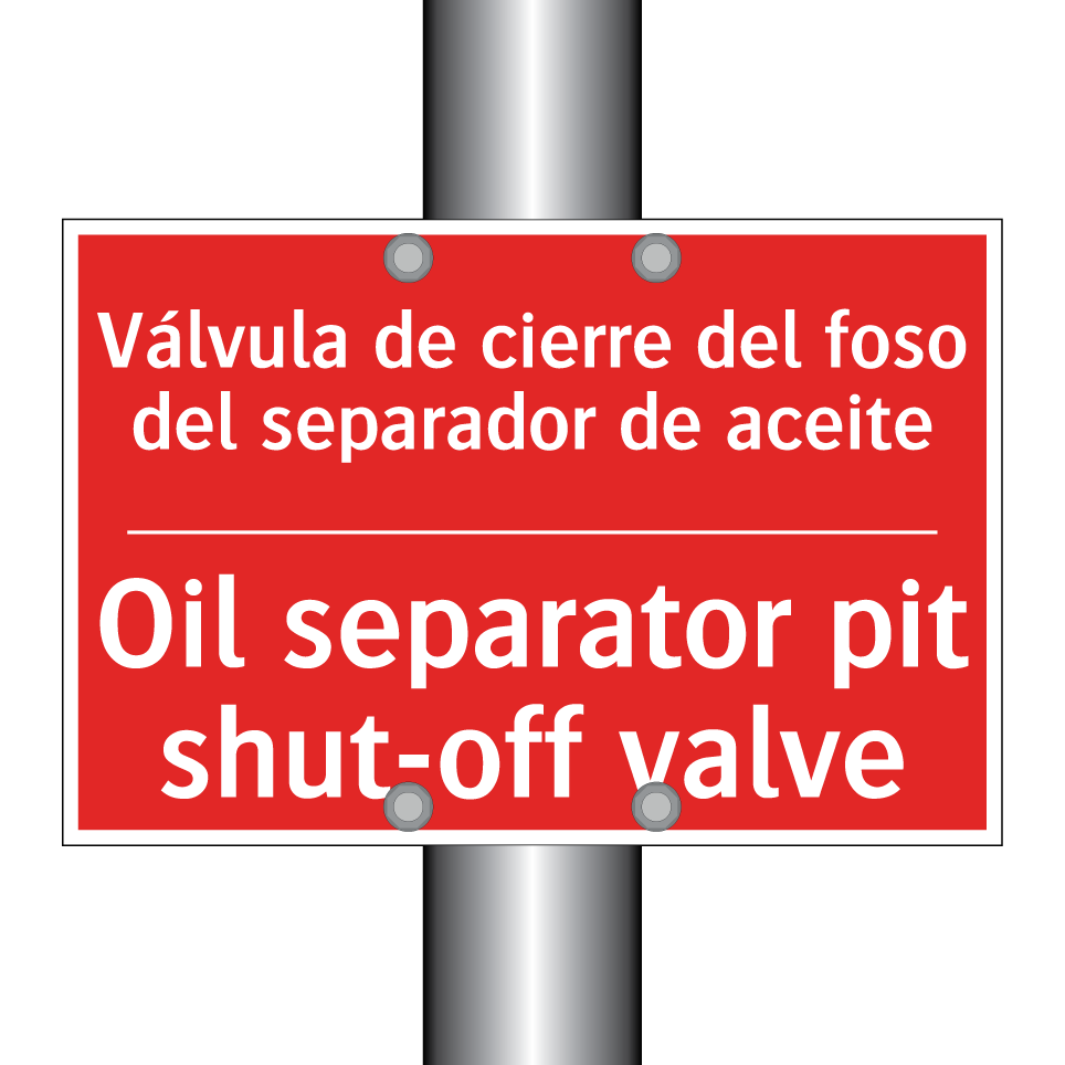 Válvula de cierre del foso /.../ - Oil separator pit shut-off /.../