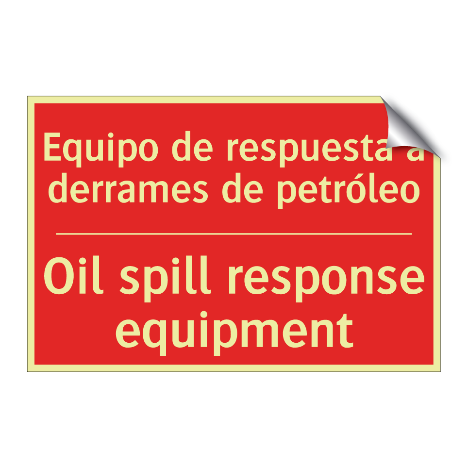 Equipo de respuesta a /.../ - Oil spill response equipment