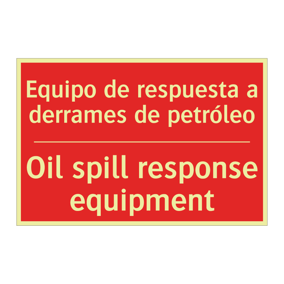 Equipo de respuesta a /.../ - Oil spill response equipment