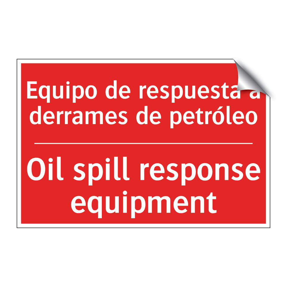 Equipo de respuesta a /.../ - Oil spill response equipment