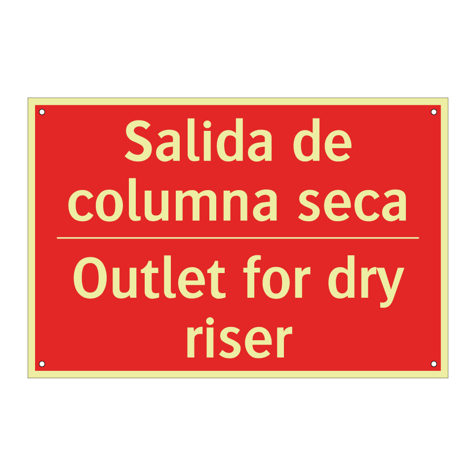 Salida de columna seca - Outlet for dry riser