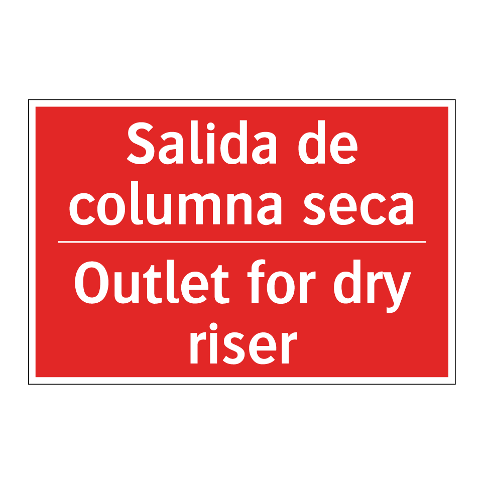 Salida de columna seca - Outlet for dry riser