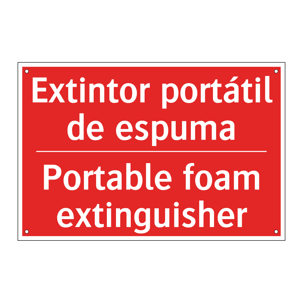 Extintor portátil de espuma - Portable foam extinguisher